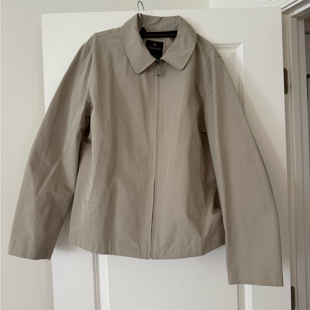 NWOT Brooks Brothers Men’s short trench jacket outdoor professional classic